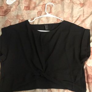 Black crop top